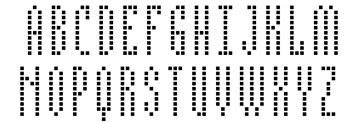 BPdotsCondensedSquare 字体 大写