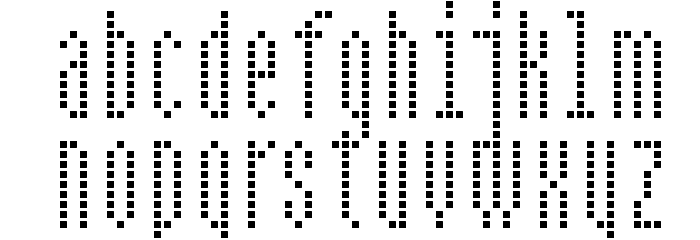 BPdotsCondensedSquare 字体 小写