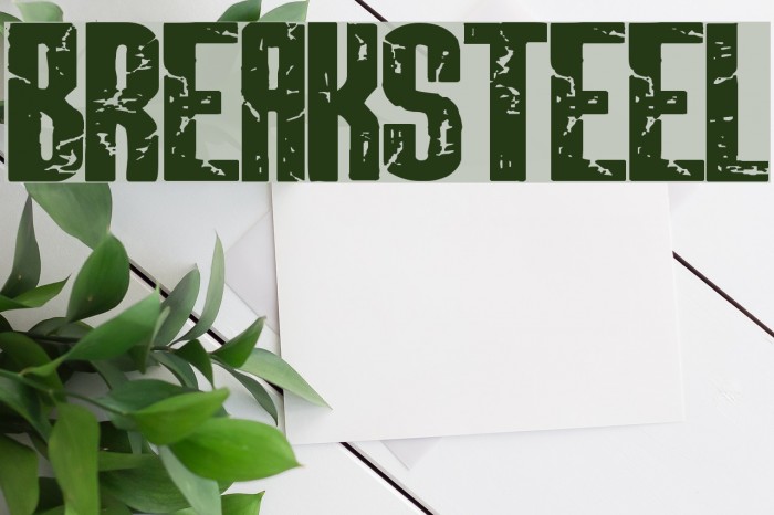 BREAKSTEEL Caratteri examples