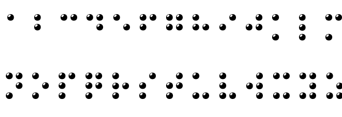 Braille 3D Font UPPERCASE