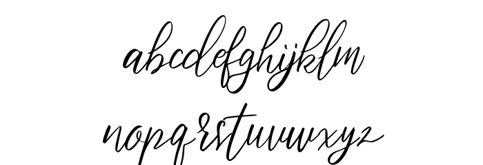 Bristtole フォント 小文字
