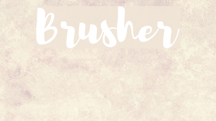 Brusher Fonte examples