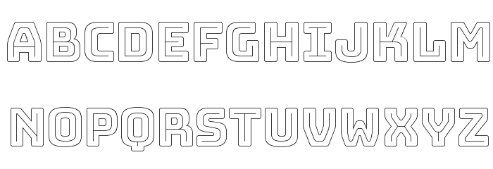Bungee Outline Regular Font Litere mari