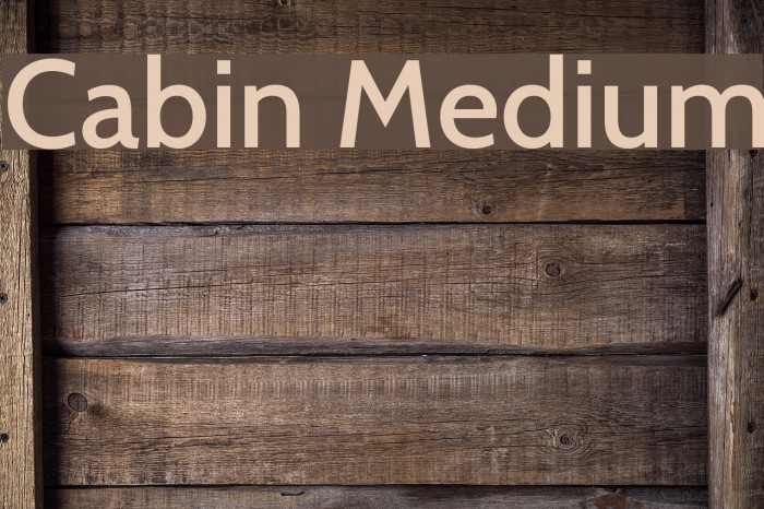 Cabin Medium Fuentes examples