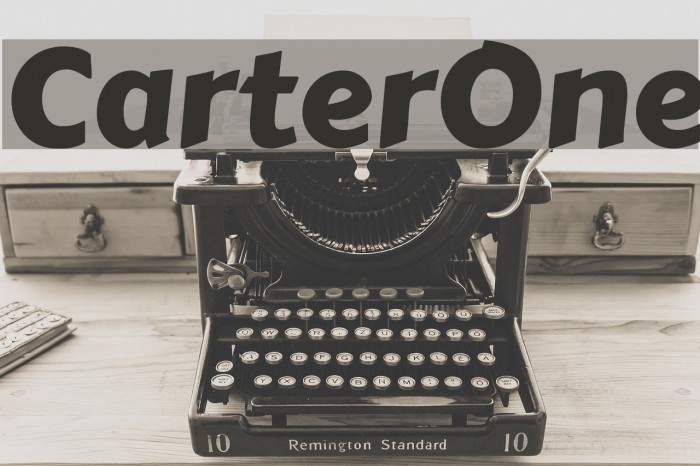 CarterOne Schriftart examples