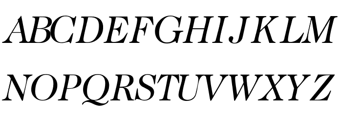 CaslonTwoSSK Italic Font Litere mari