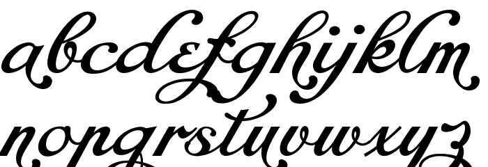 Chapel Script Alt PERSONAL USE 字体 小写