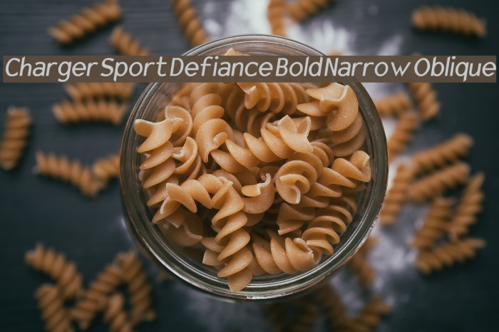 Charger Sport Defiance Bold Narrow Oblique フォント examples