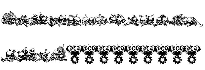 Charnel House Schriftart Groß