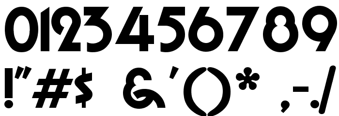 Chi-Town フォント その他の文字