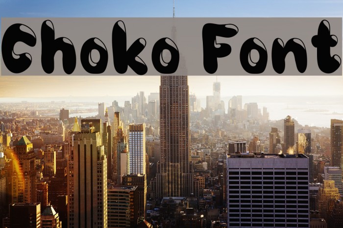 Choko 字体 examples