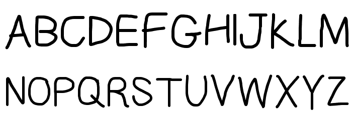 CiSf OpenHand Bold Font UPPERCASE
