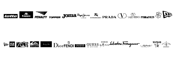 clothing logos tfb フォント 小文字
