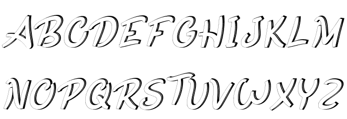 Coconut Movie Demo Italic फ़ॉन्ट अपरकेस