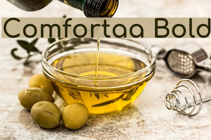 Comfortaa Bold Fuentes examples