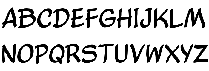 Comic Balloon Schriftart Groß