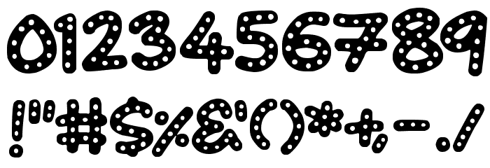 Crazy Dots Шрифта ДРУГИЕ символов