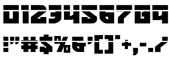 Crazy Ivan Laser Font Alte caractere