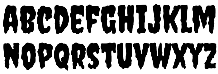 Creepster フォント 小文字
