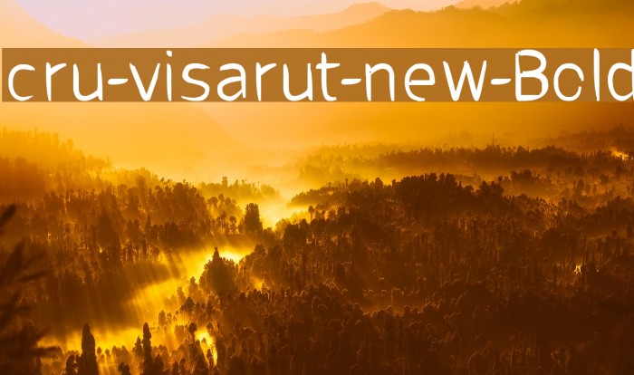 cru-visarut-new-Bold Caratteri examples
