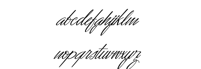 Dancing in the Moonlight Font LOWERCASE