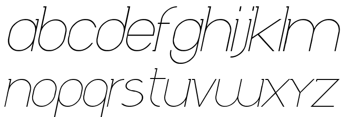 Daniela Italic Caratteri MINUSCOLO