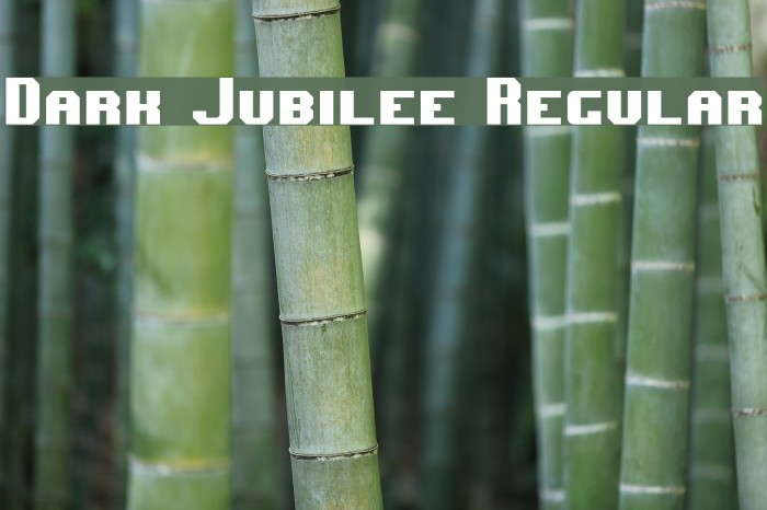Dark Jubilee Regular Шрифта examples