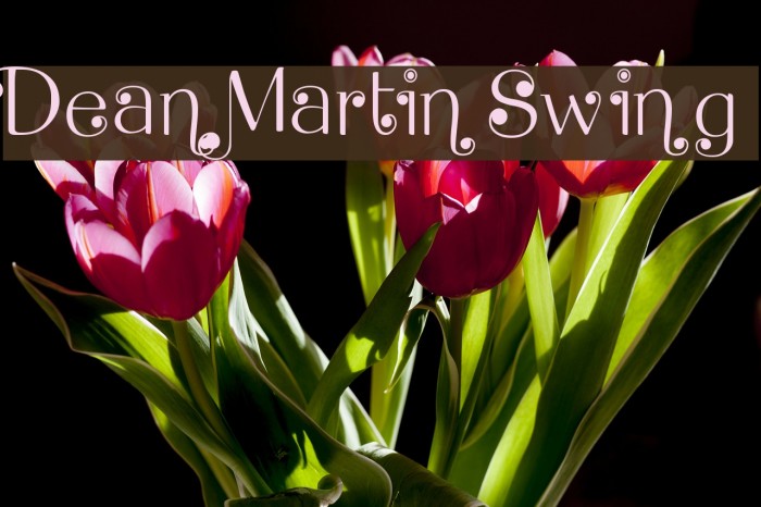 Dean Martin Swing Fonte examples