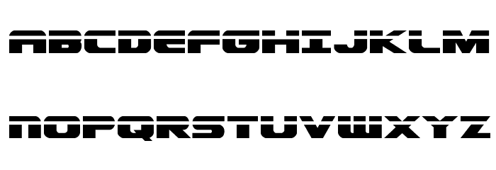 Dekaranger Laser Font Litere mari
