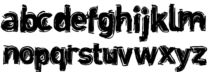 dinstik Schriftart Kleinbuchstaben