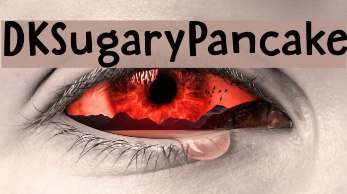 DKSugaryPancake फ़ॉन्ट examples