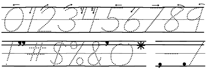 DmoDNCursiveArrowDotLine 字体 其它煤焦