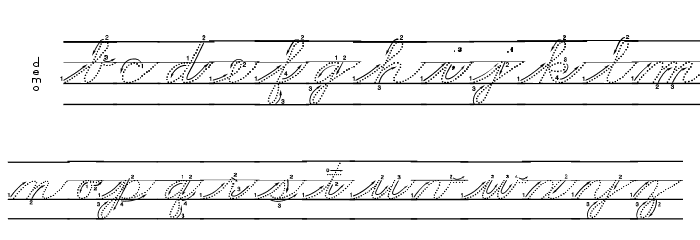 DmoZBCursiveArrowDotLine 字体 小写