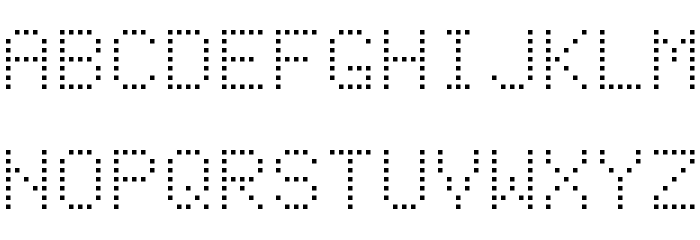 Dot Matrix Normal Шрифта ВЕРХНИЙ