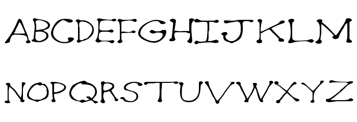 Dot2Dot 字体 小写