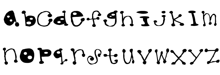 dotted Schriftart Groß