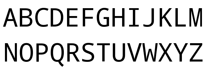 Droid Sans Mono フォント 大文字