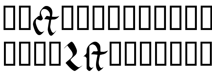 Early Gothic bold Schriftart Groß