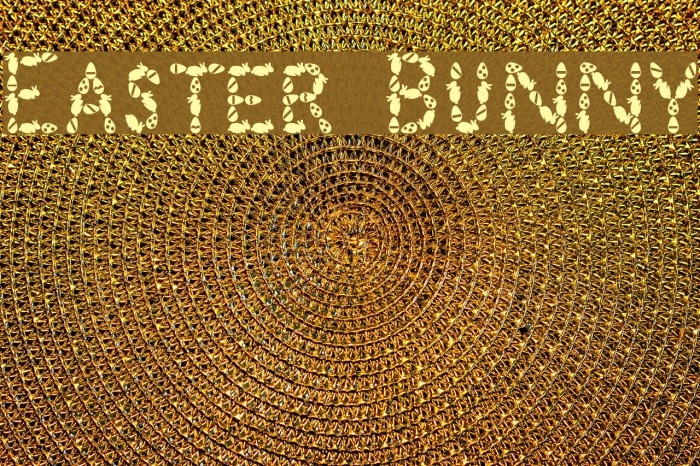 Easter Bunny Caratteri examples