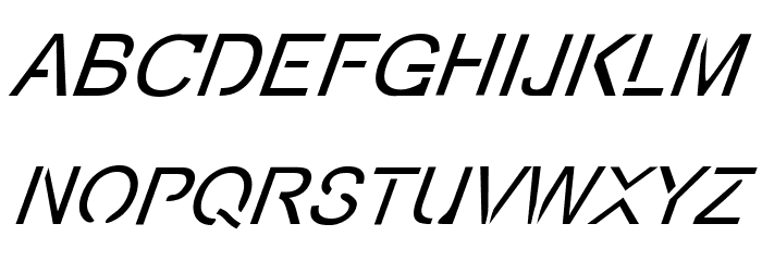 Eco-Files Italic 字体 大写