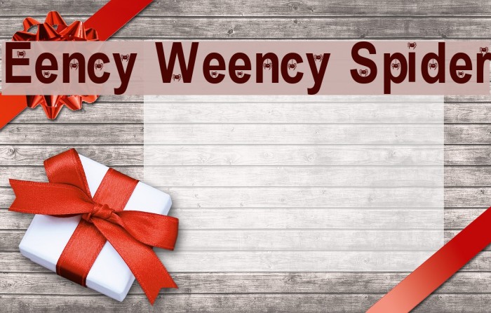 Eency Weency Spider Fuentes examples