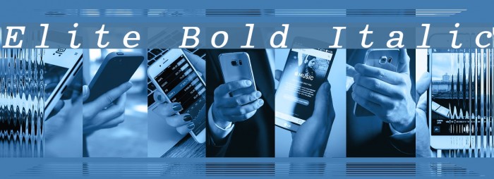 Elite Bold Italic Polices examples