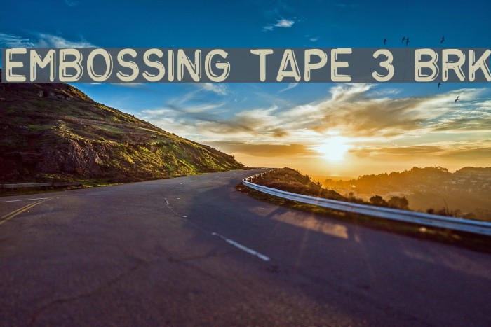 Embossing Tape 3 BRK Fuentes examples