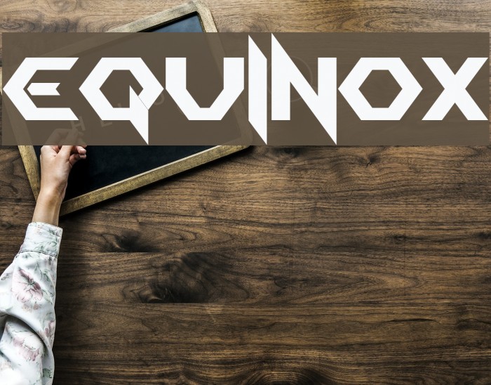 EQUINOX Font examples