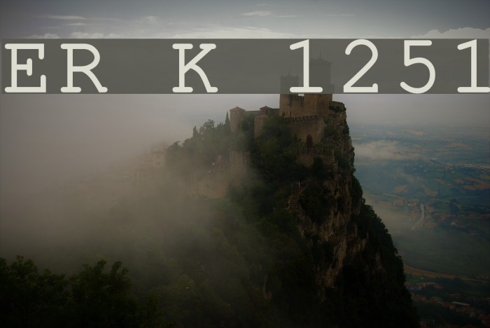 ER Kurier 1251 Schriftart examples