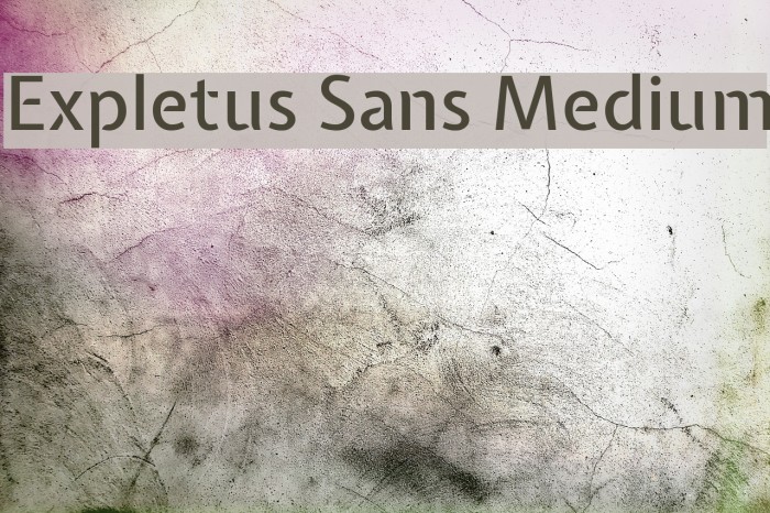 Expletus Sans Medium Fonte examples