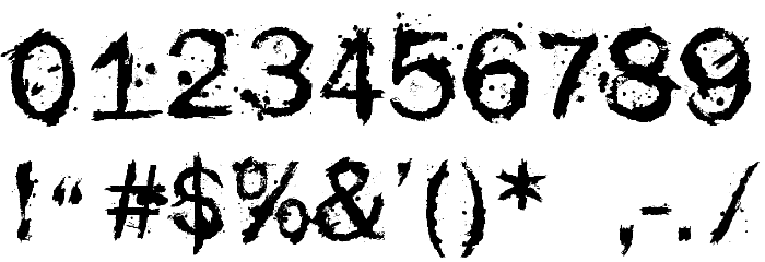 F-Rotten Font Fonte OUTROS PERSONAGENS