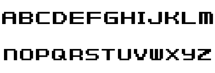 F-Zero GBA Text 1 Regular फ़ॉन्ट अपरकेस