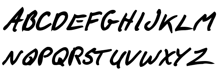 F*ck Beans Bold Italic フォント 大文字