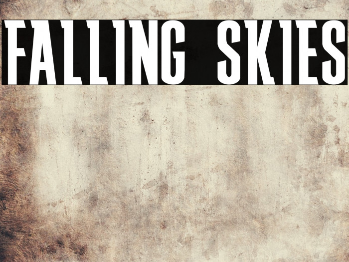 FALLING SKIES Font examples